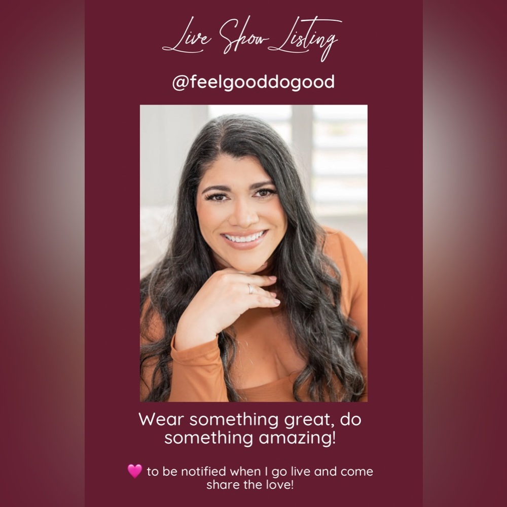 @Feelgooddogood is Live! Live Show Listing Like to be Notified When I Go Live